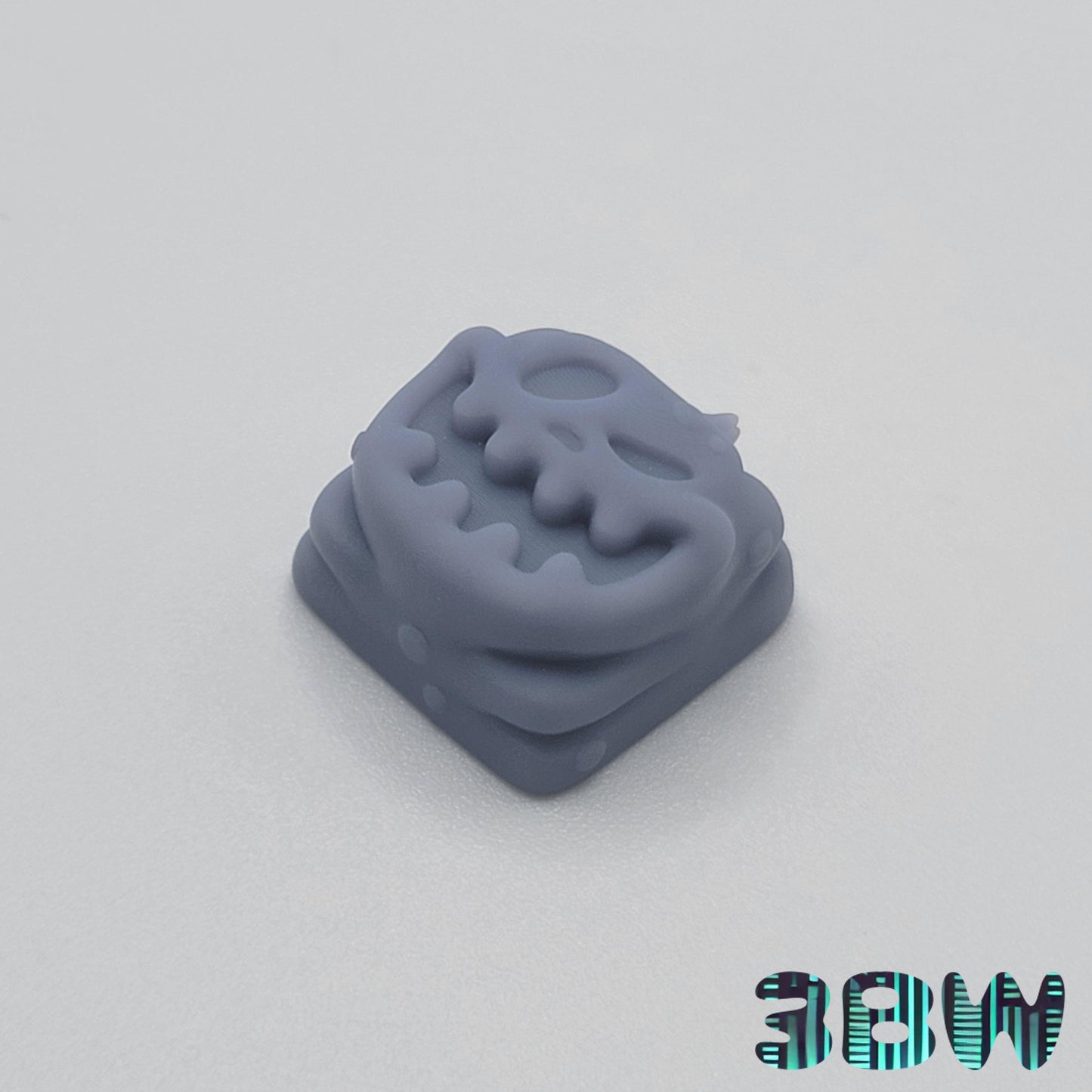 Creepy Cute Halloween Keycap Set | Unpainted Resin Artisan Caps | Cherry MX | Skeleton Cat, Pumpkin, Ghost, Brain Monkey