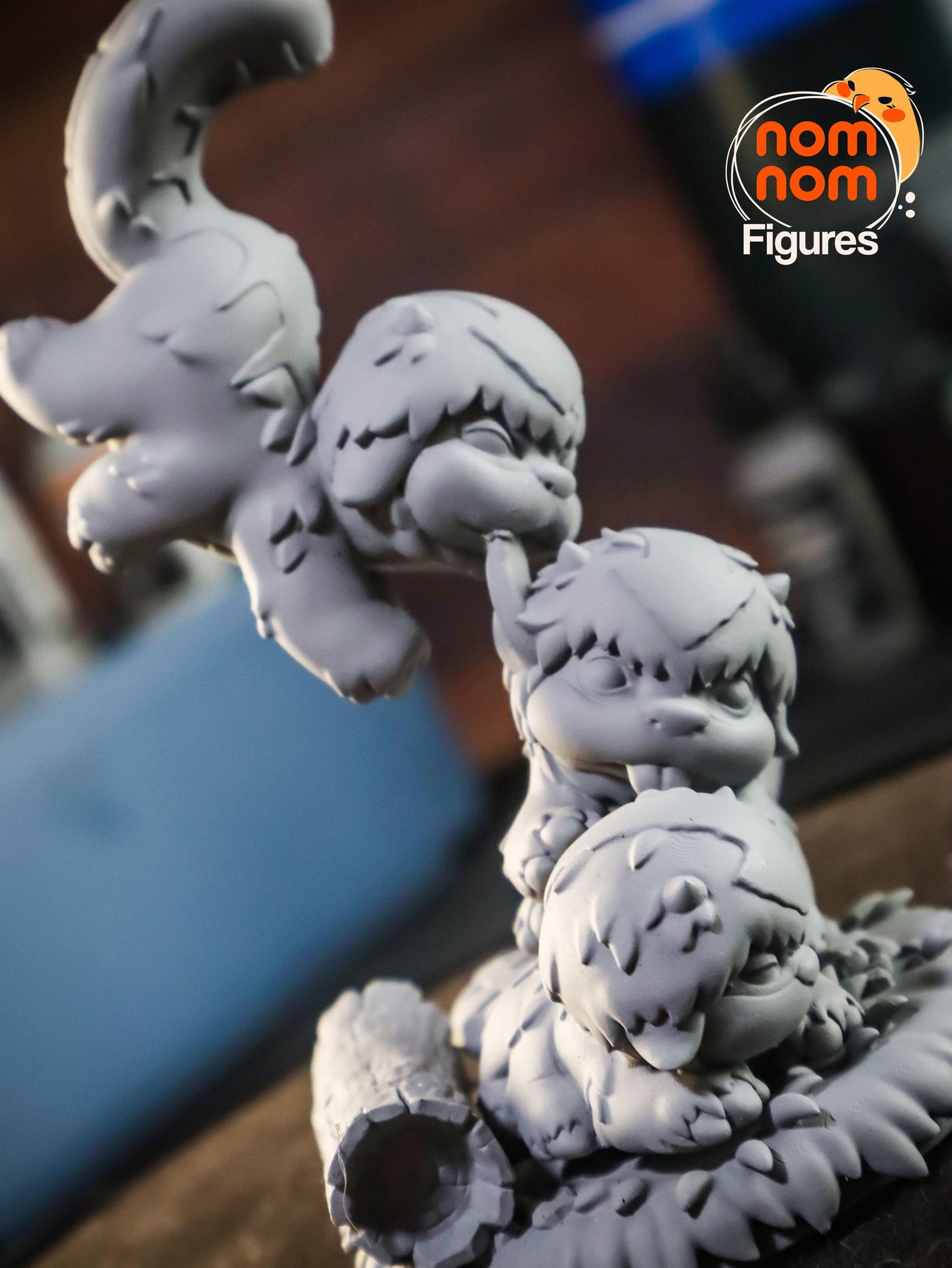 Chibi Baby Sky Bison Trio | 3-Inch Resin Model Kit | DIY Avatar: The Last Airbender Floating Creatures