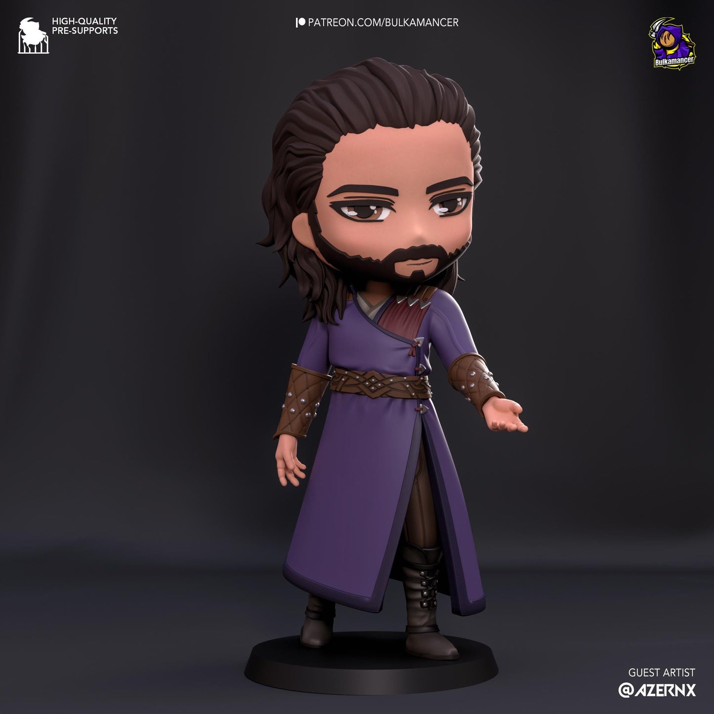 Chibi Gale | 4-Inch Resin Model Kit | BG3 Baldur's Gate Wizard Companion