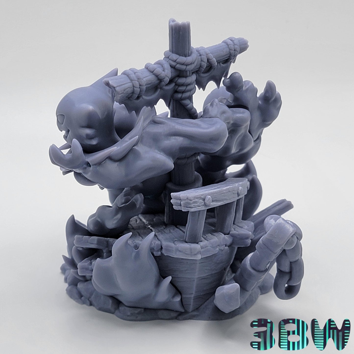 Gengar, Gastly and Haunter | 5-Inch Resin Model Kit | DIY Pirate Ship Diorama