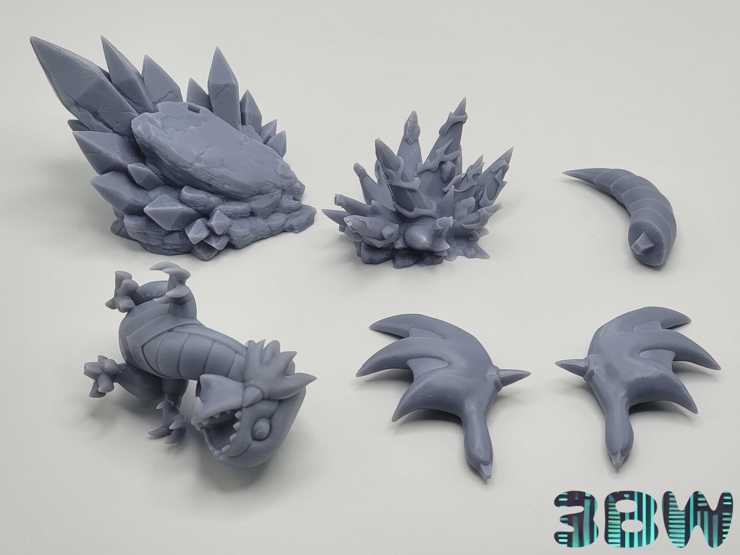 Chibi Blue-Eyes White Dragon | 3.5-Inch Unpainted Resin Model Kit | DIY Yu-Gi-Oh Fantasy Dragon Kit