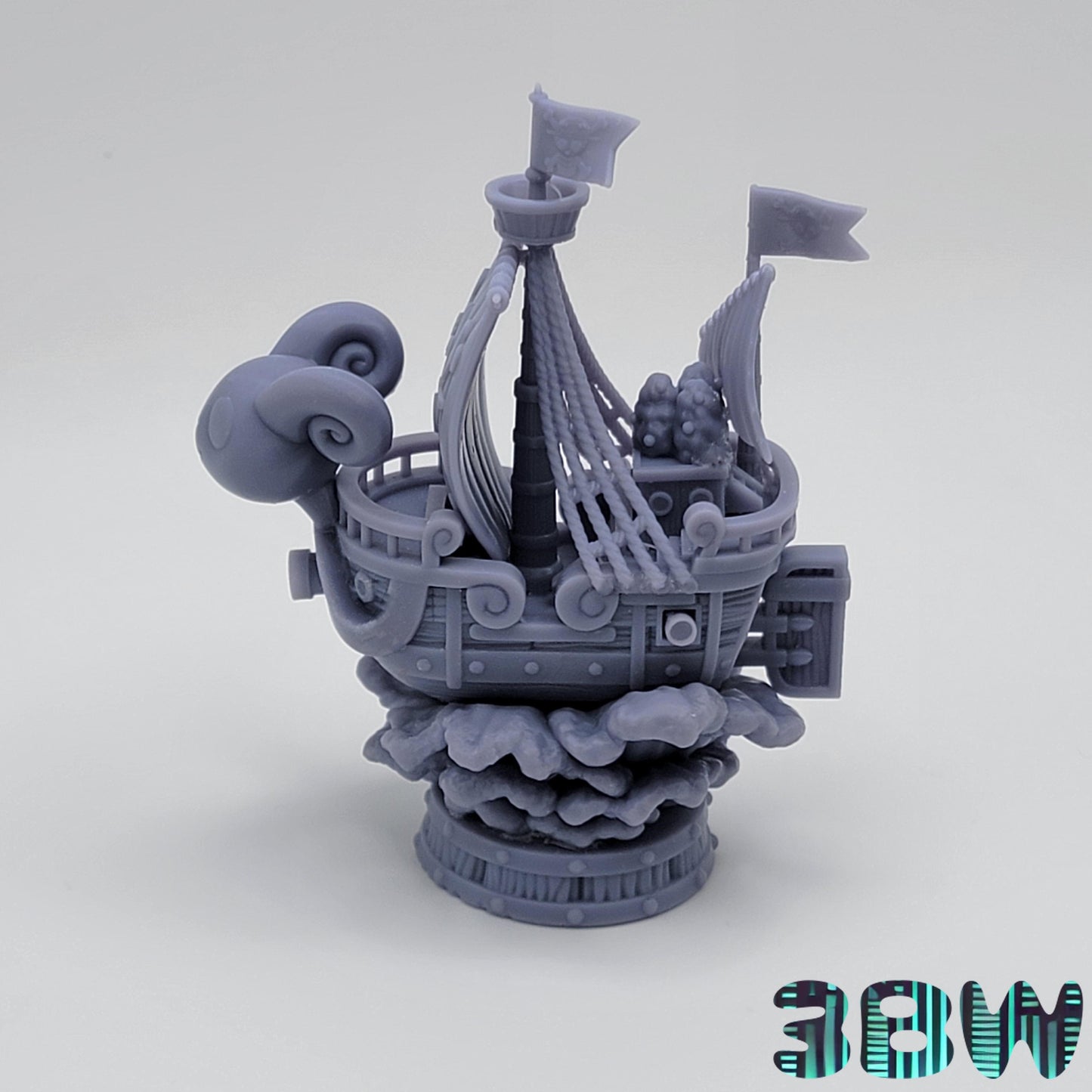 Chibi Going Merry | 4-Inch Resin Model Kit | DIY One Piece Miniature Ship Sailing