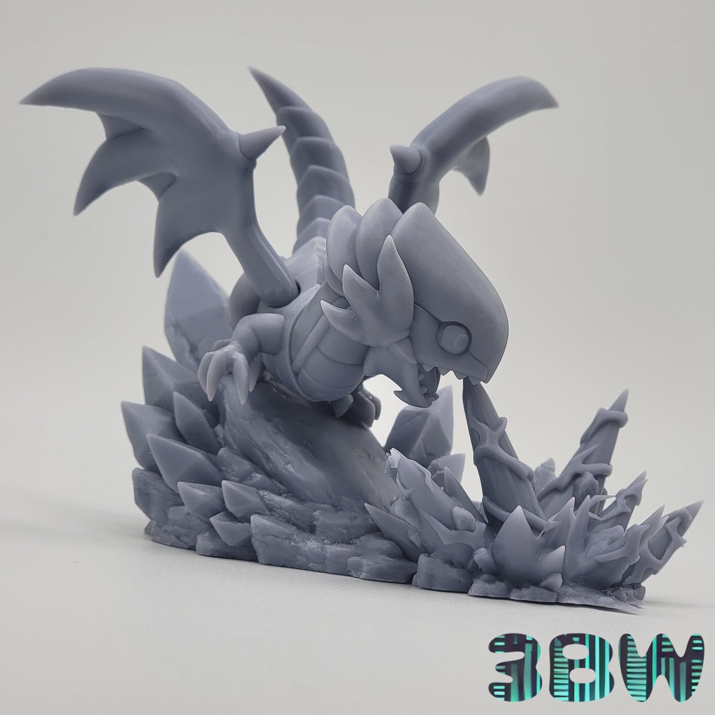 Chibi Blue-Eyes White Dragon | 3.5-Inch Unpainted Resin Model Kit | DIY Yu-Gi-Oh Fantasy Dragon Kit