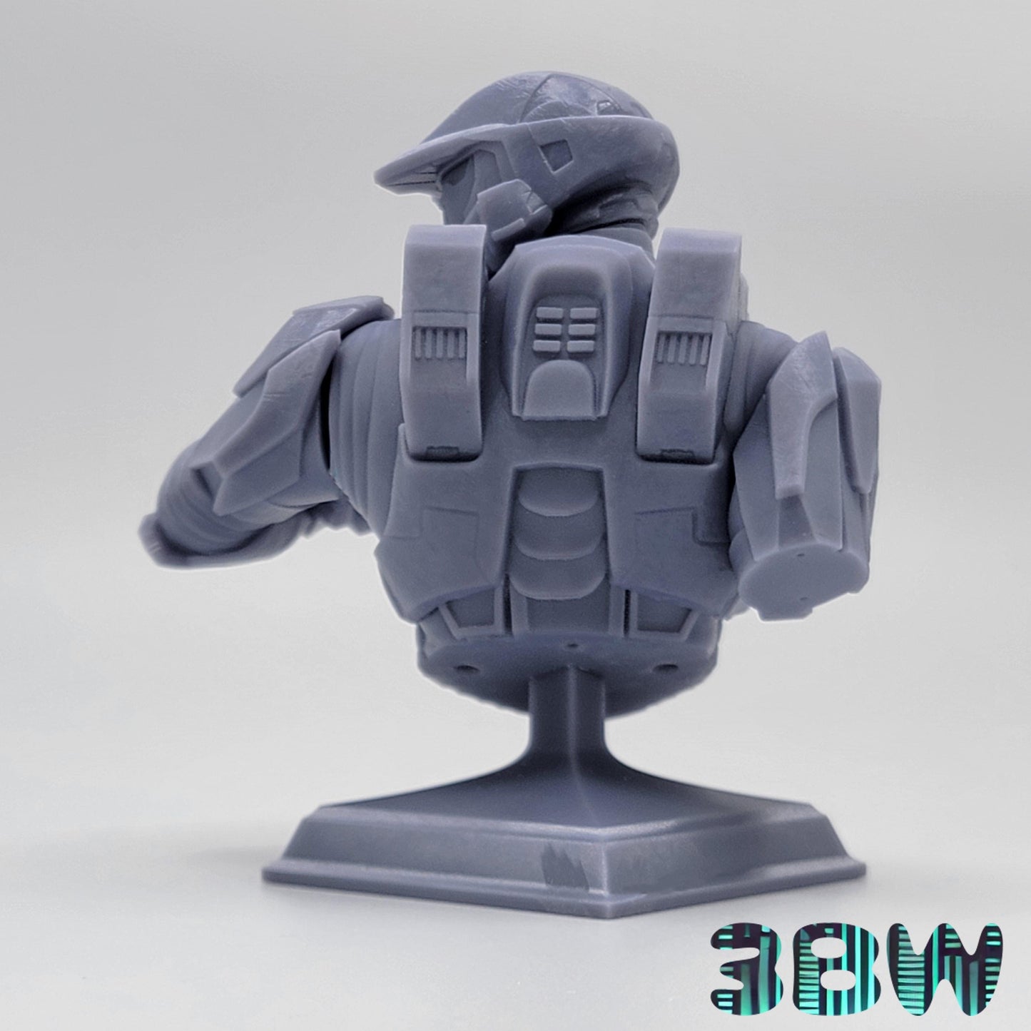 Master Chief Bust | 3.5-Inch Resin Model Kit | DIY Halo Video Game