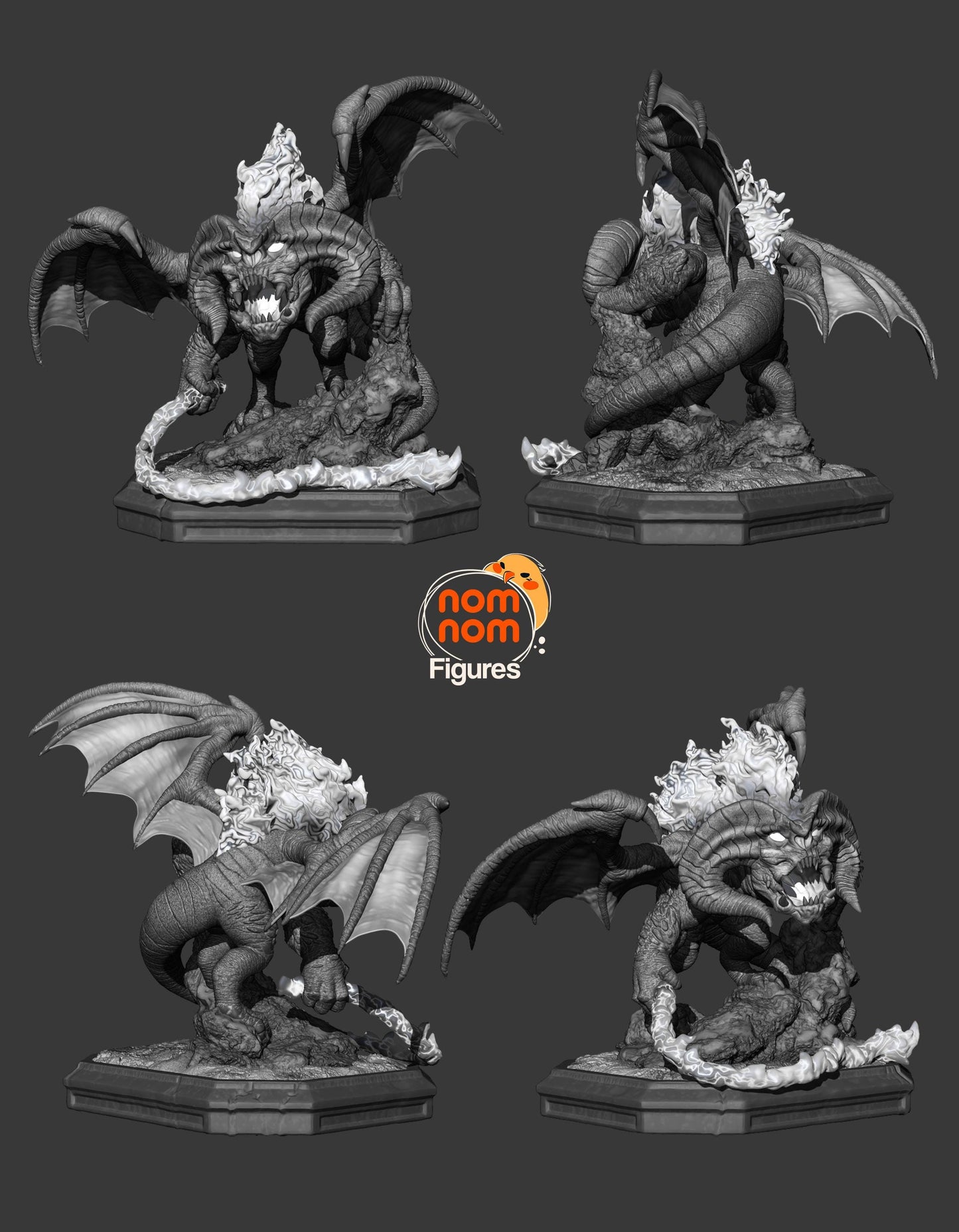 Chibi Balrog | 2-Inch Resin Model Kit | DIY Lord of the Rings Inspired Fire Demon