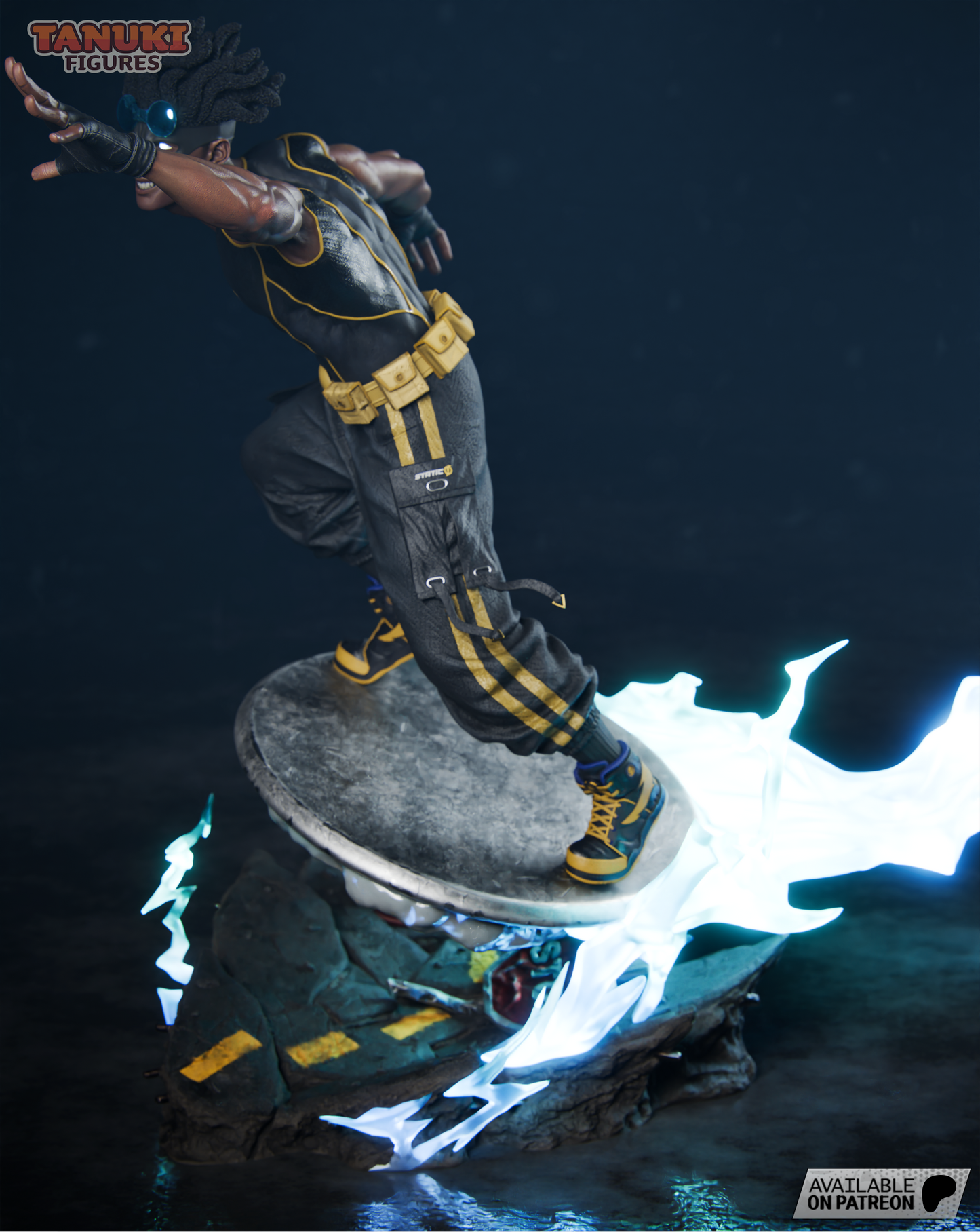 Static Shock | Resin Model or Bust Kit | DC Hero of Dakota