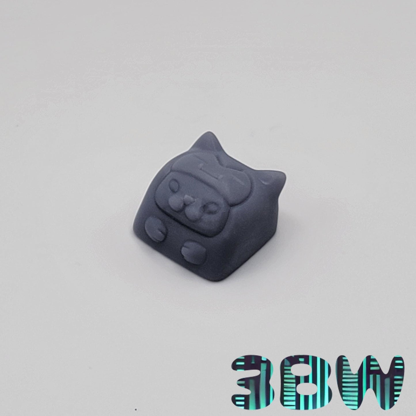 Chibi Cat Costume Keycap Set | Unpainted Resin Artisan Caps | Cherry MX | Batman Cat, Snorlax Cat, Bee Cat