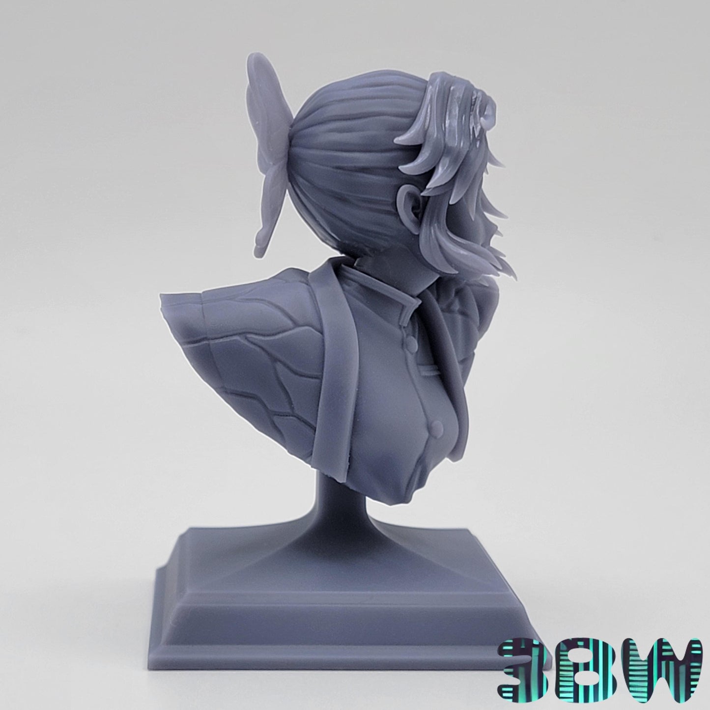 Shinobu Kochou Bust | 2.5-Inch Resin Model Kit | DIY Demon Slayer (Kimetsu no Yaiba)