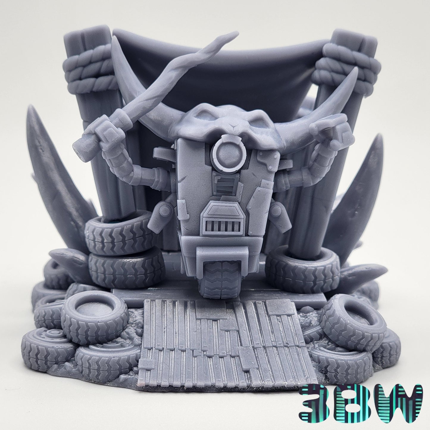 Chibi Claptrap | 3-Inch Resin Model Kit | DIY Borderlands Robot Warlord Scene
