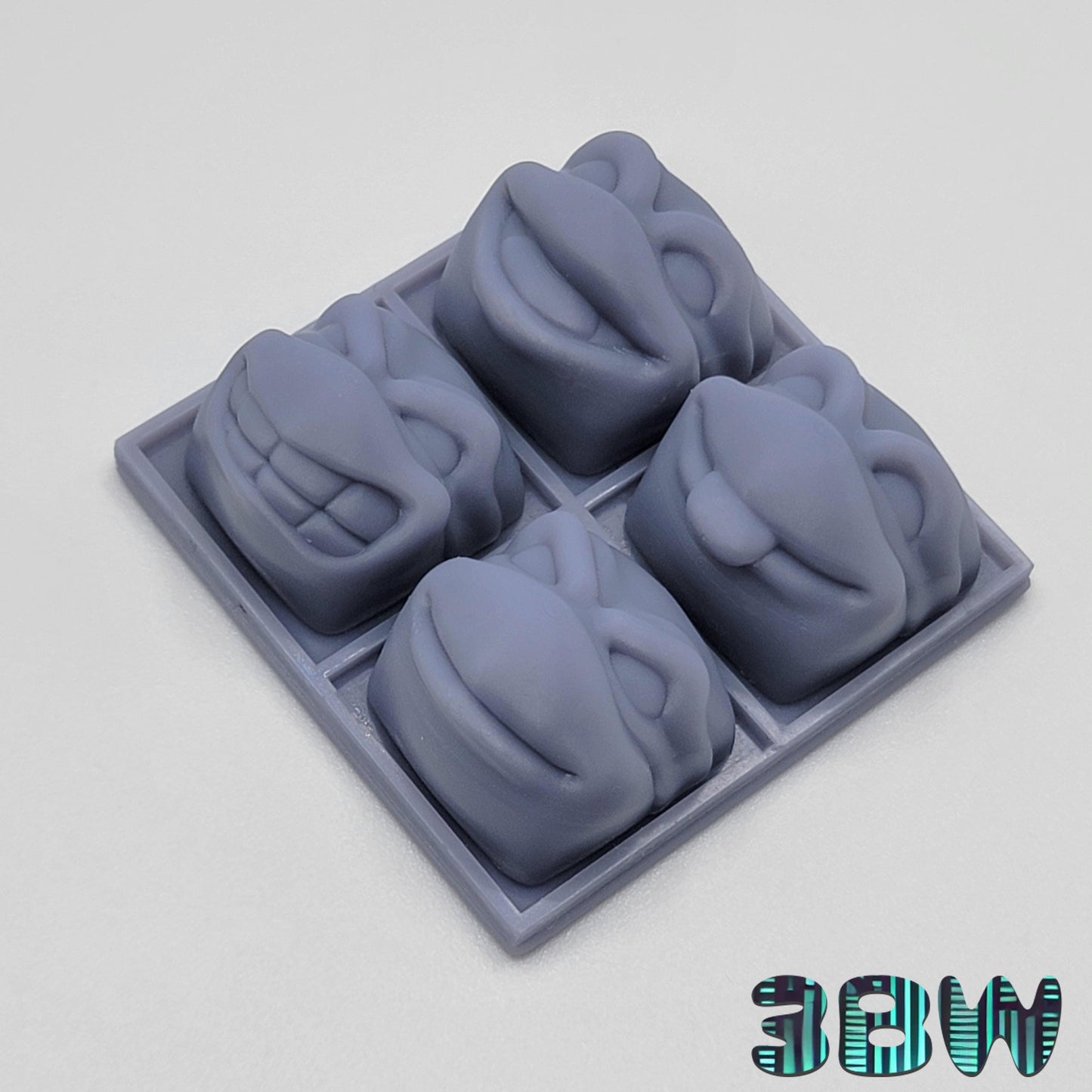 TMNT Keycap Set | Unpainted Resin Artisan Caps | Cherry MX | Leonardo, Donatello, Raphael, Michelangelo