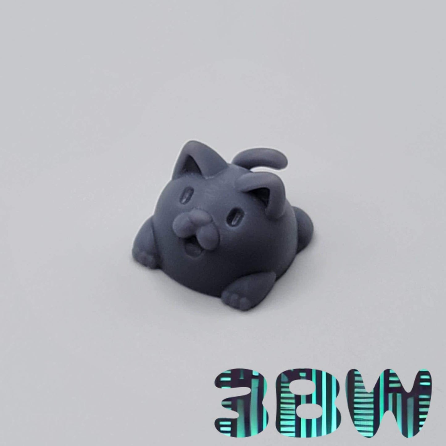 Dessert Cat Keycap Set | Unpainted Resin Artisan Caps | Cherry MX | Donut Cat, Ice Cream Cat, Jelly Cat
