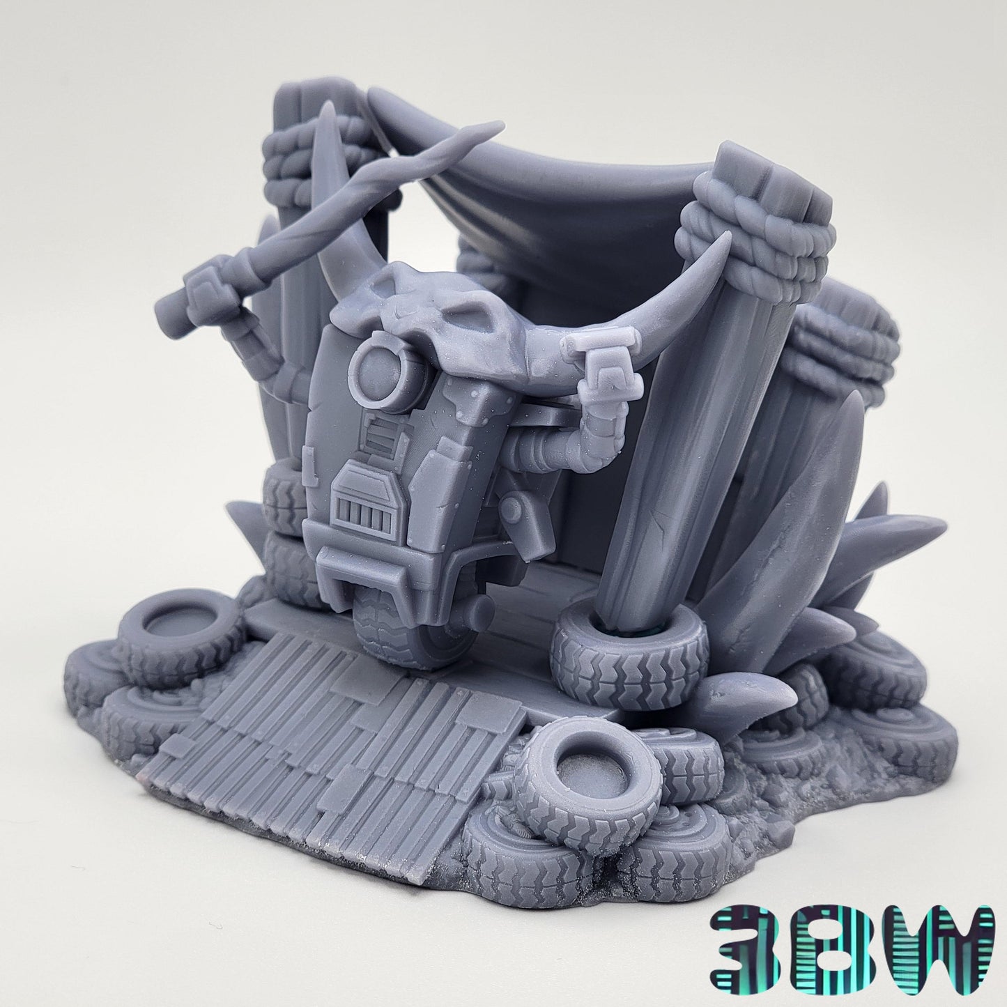 Chibi Claptrap | 3-Inch Resin Model Kit | DIY Borderlands Robot Warlord Scene