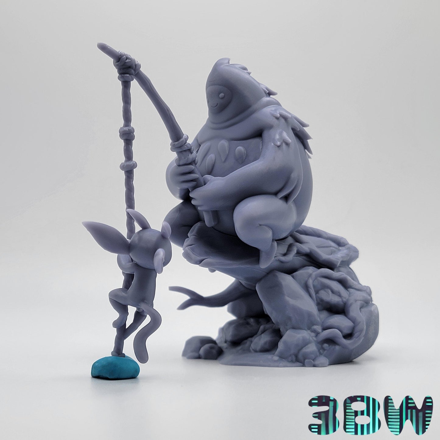 Ori and Naru | 4.5-Inch Resin Model Kit | DIY Fishing in the Blind Forest Scene