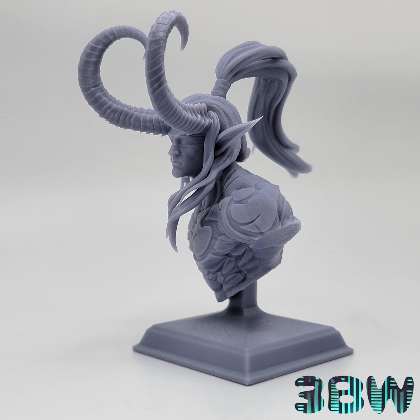 Illidan Stormrage Bust | 3.5-Inch Resin Model Kit | DIY WoW Demon Hunter Figure