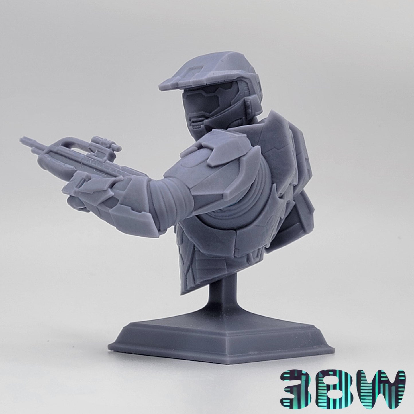 Master Chief Bust | 3.5-Inch Resin Model Kit | DIY Halo Video Game