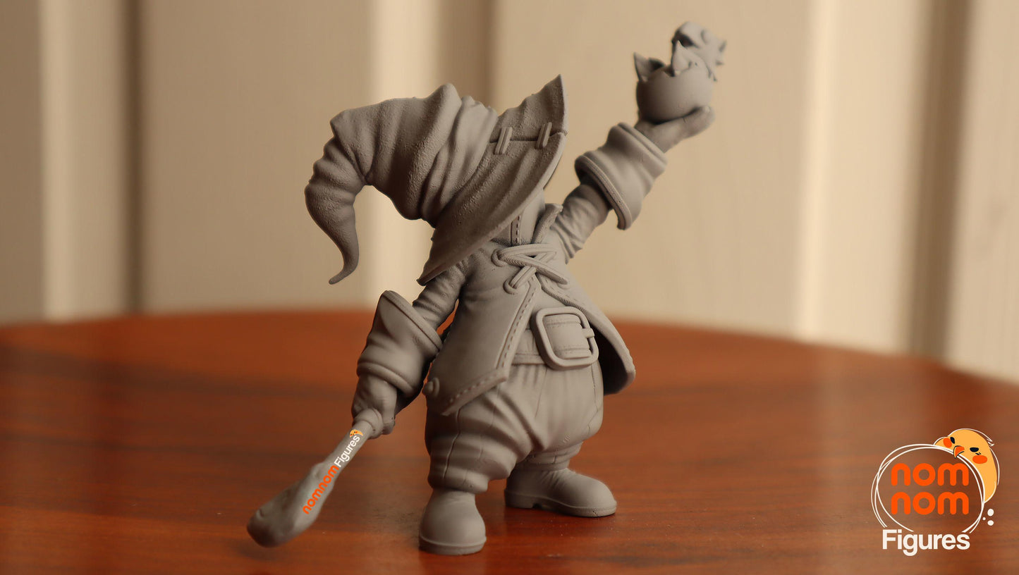 Chibi Vivi and Baby Chocobo | 2.5 Inch Resin Model Kit | DIY Final Fantasy