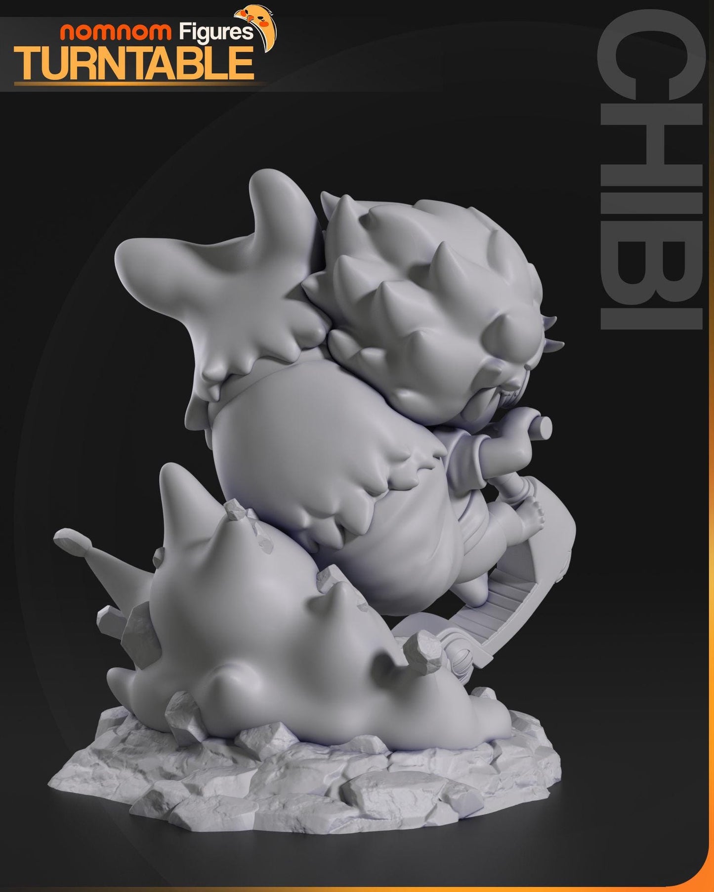 Chibi Ein and Edward | 2.5-Inch Resin Model Kit | DIY Cowboy Bepop Scooter Wheelie Model Kit
