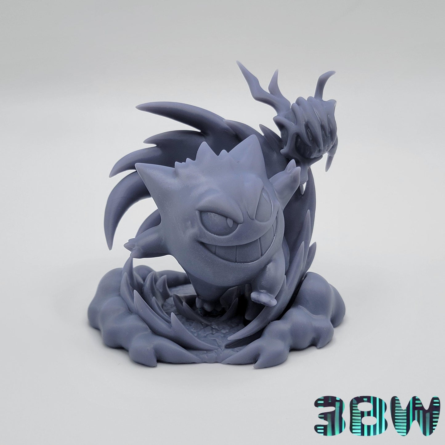 Chibi Gengar | 3-Inch Resin Model Kit | DIY Pokémon Arcane Trickster Scene