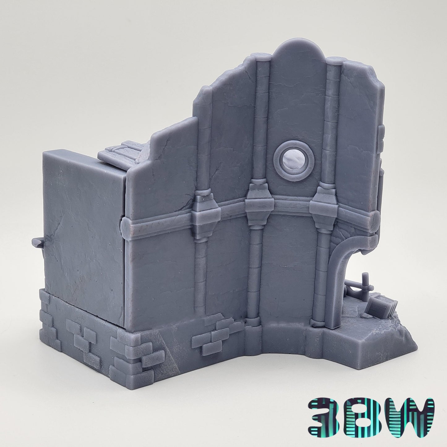 Chibi Owlbear | 4.5-Inch Resin Model Kit | DIY Baldur’s Gate Castle Ruin Scene