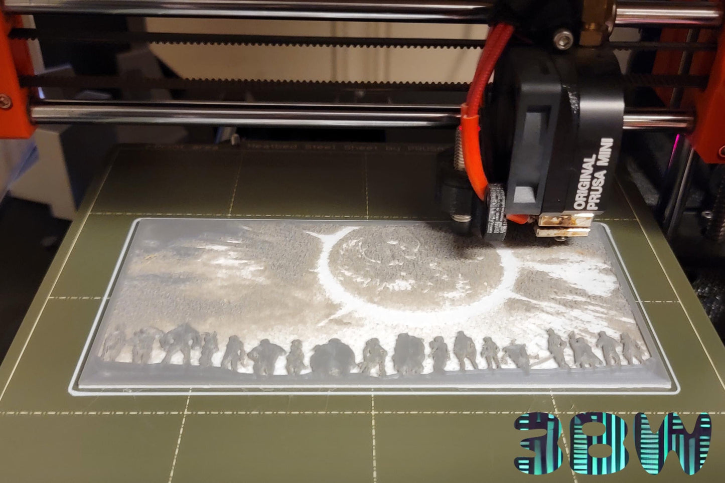 Keyframe Borderlands 3 Lithopane Tribute - Firehawk Memorial Scene | 3D Printed Scene