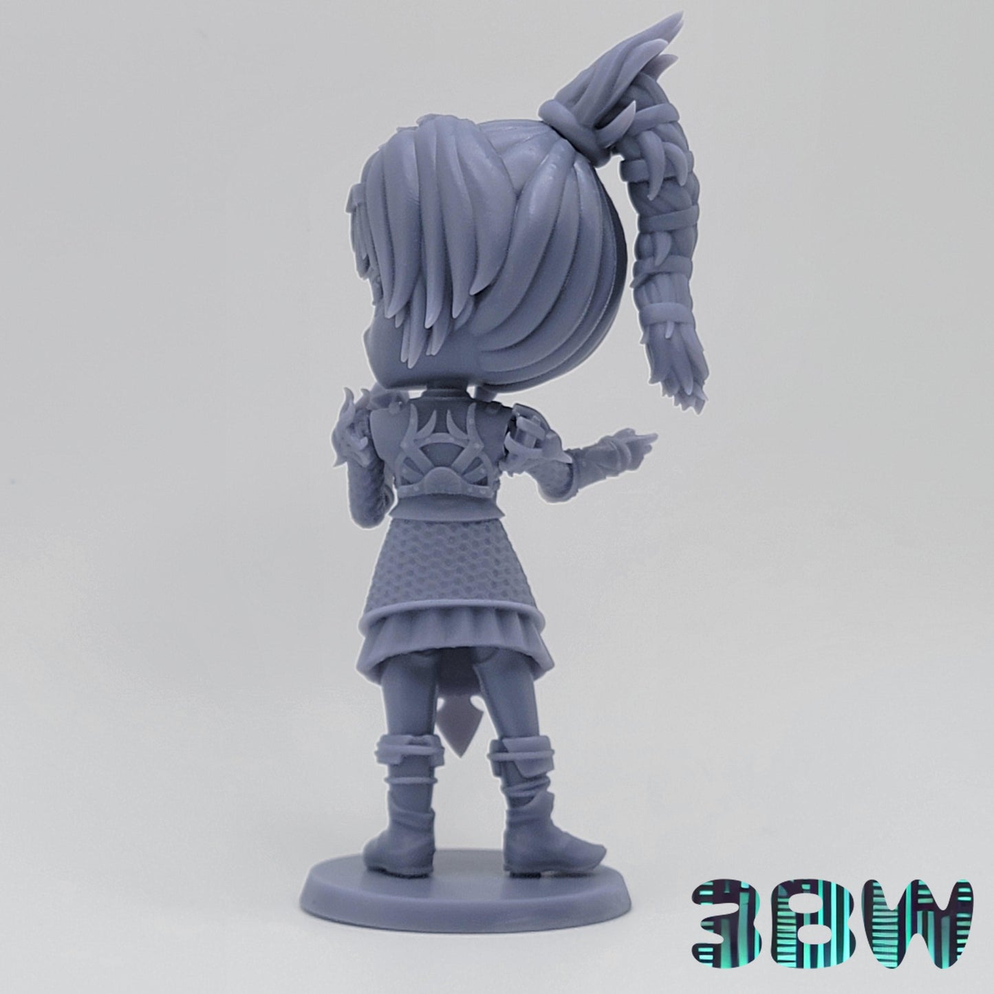 Chibi Shadowheart | 4-Inch Resin Model Kit | BG3 Baldur’s Gate Cleric of Shar Companion