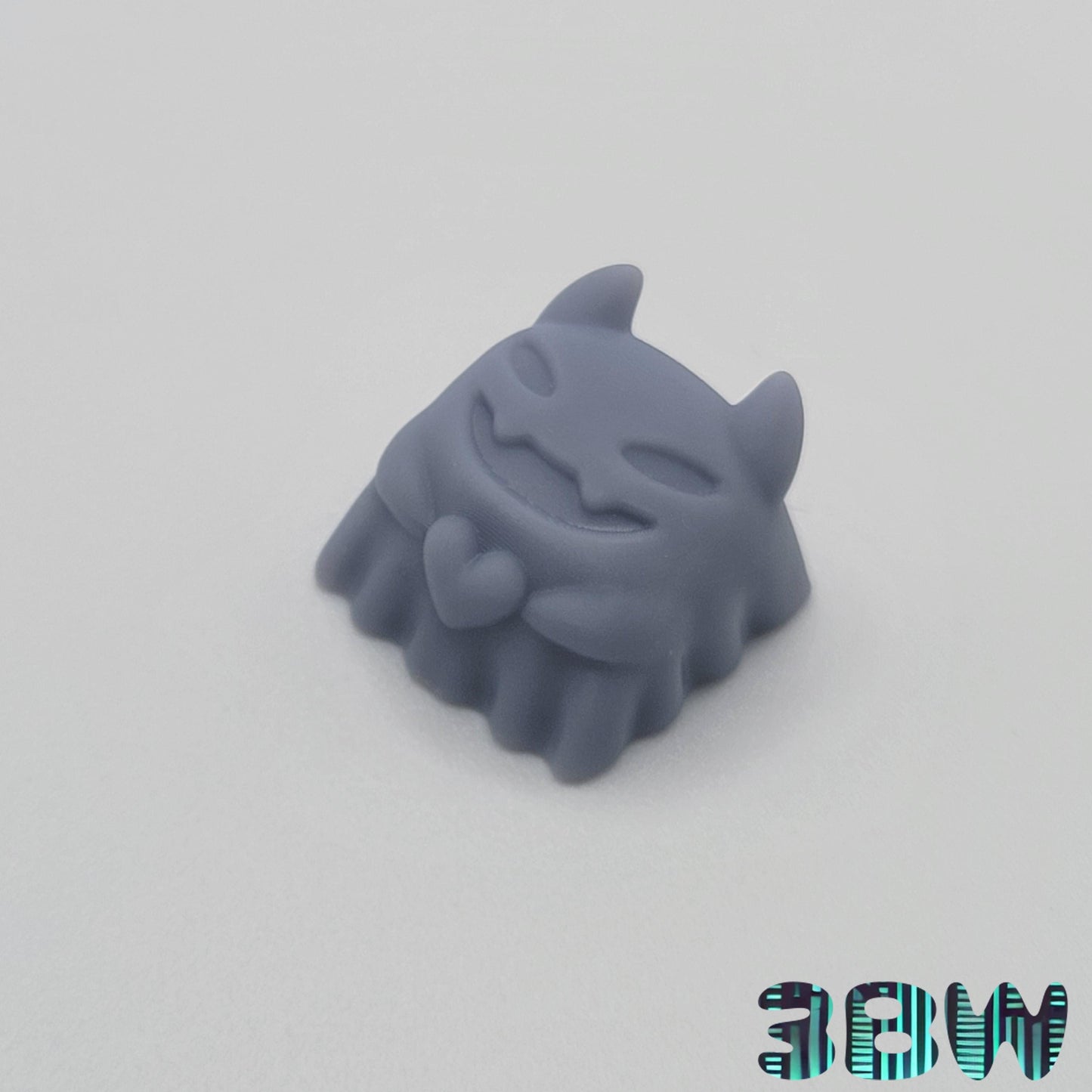 Creepy Cute Halloween Keycap Set | Unpainted Resin Artisan Caps | Cherry MX | Skeleton Cat, Pumpkin, Ghost, Brain Monkey