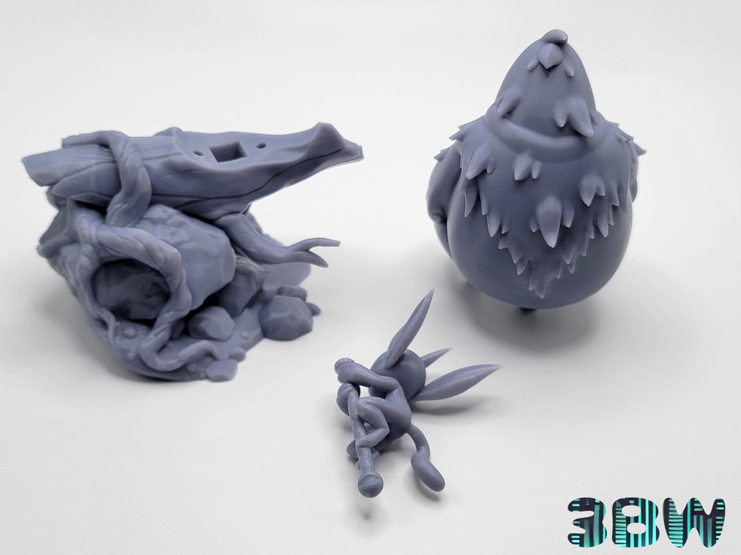 Ori and Naru | 4.5-Inch Resin Model Kit | DIY Fishing in the Blind Forest Scene