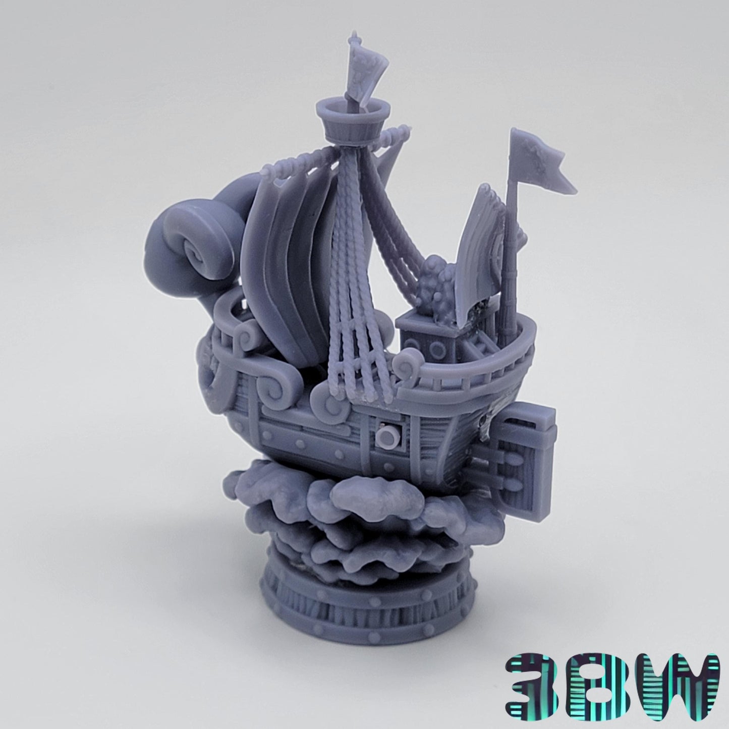 Chibi Going Merry | 4-Inch Resin Model Kit | DIY One Piece Miniature Ship Sailing