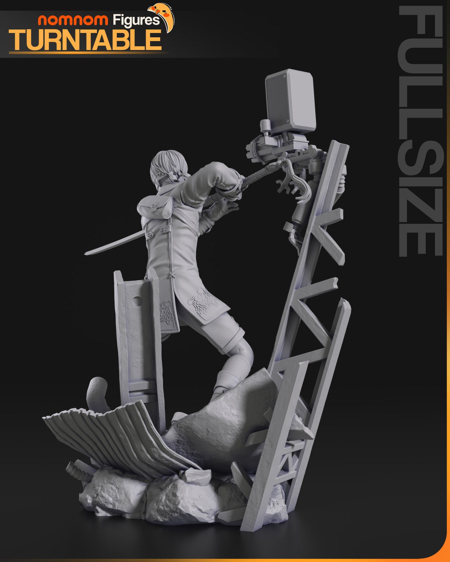 9S | Resin Model or Bust Kit | DIY NieR: Automata Scanner Model