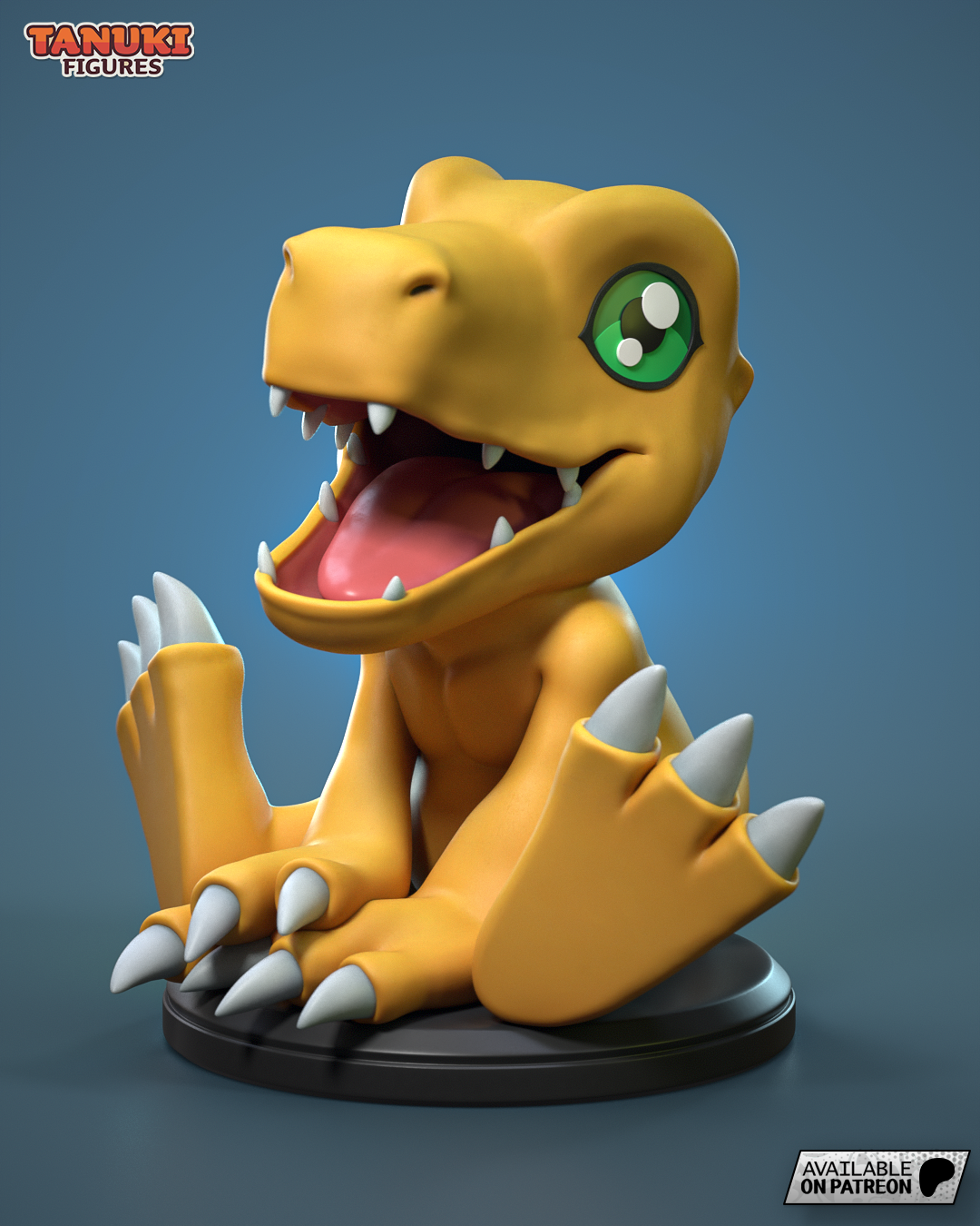 Agumon  | 3-Inch Resin Model Kit | Digimon Rookie Dino Buddy