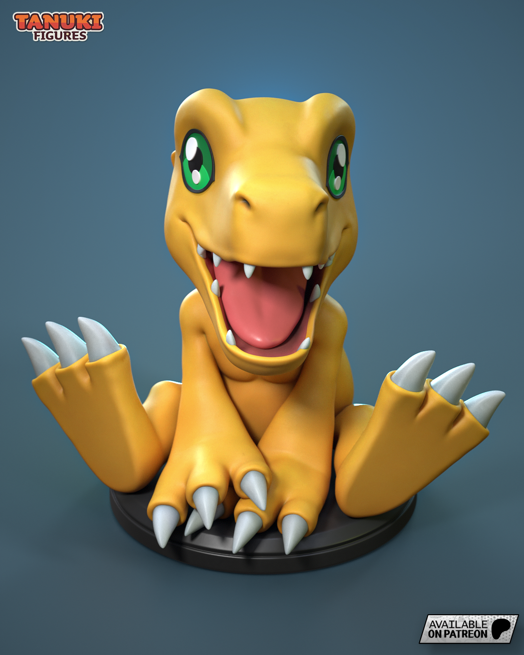 Agumon  | 3-Inch Resin Model Kit | Digimon Rookie Dino Buddy