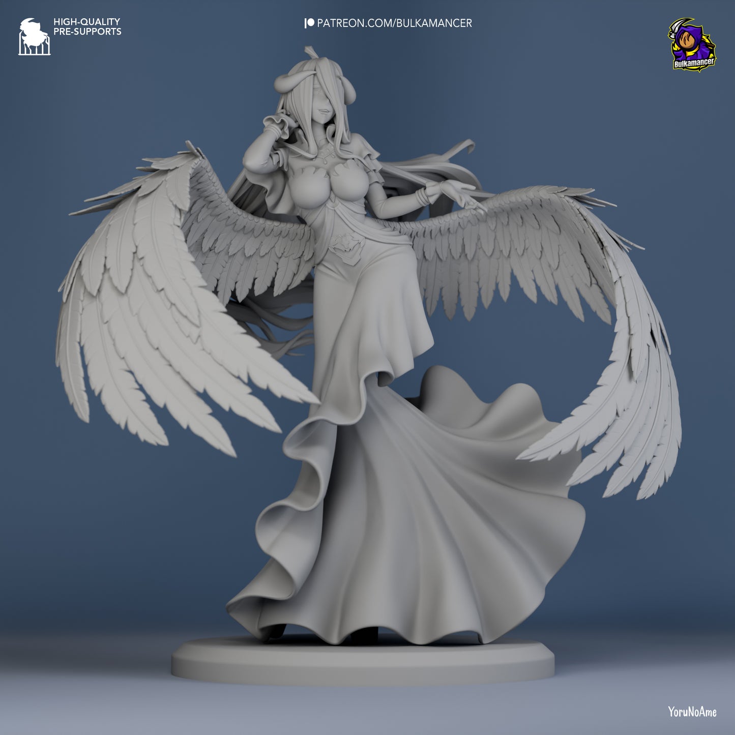 Albedo | 8.5-Inch Resin Model Kit | DIY Overlord Supreme Guardian