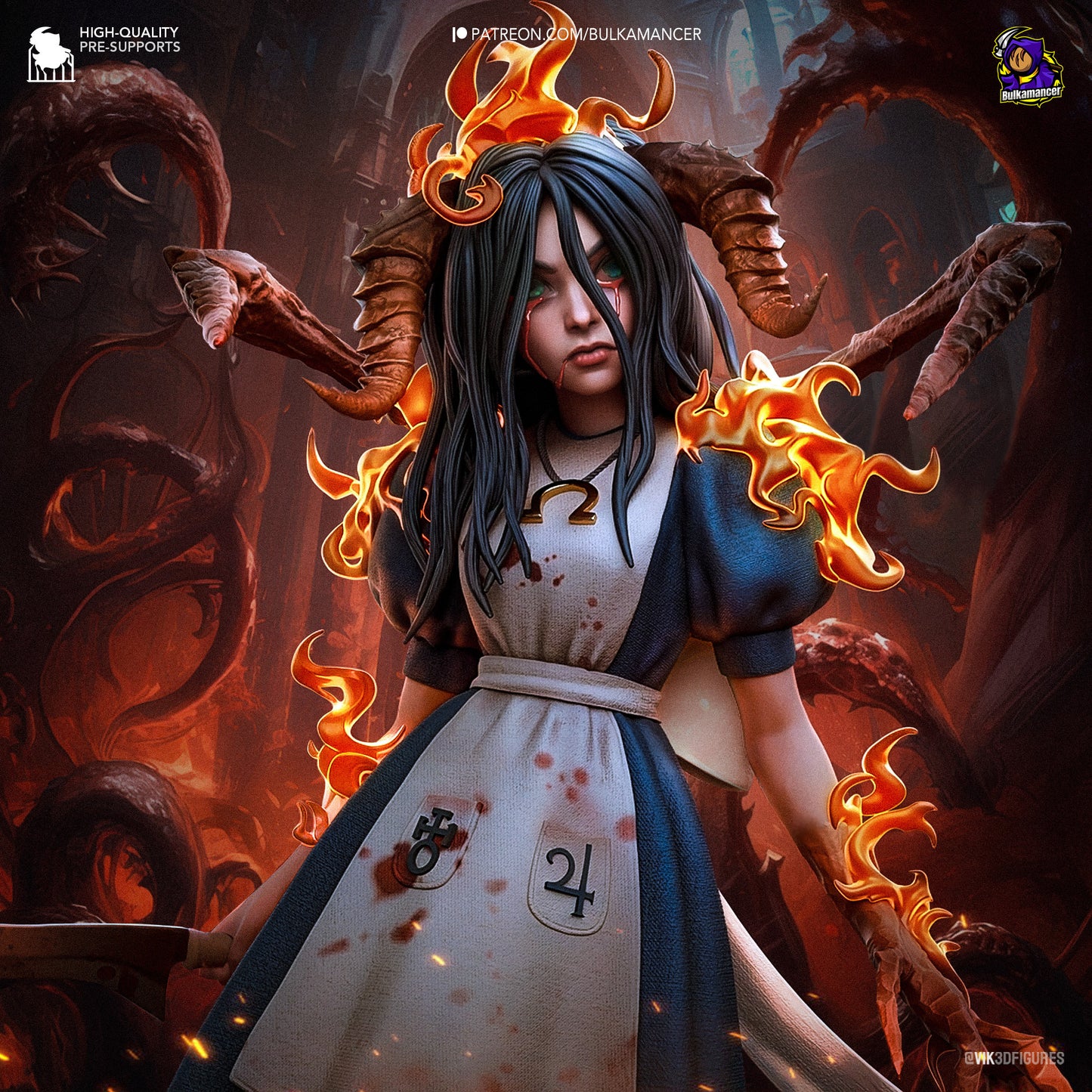 American McGee's Alice | 8-Inch Resin Model Kit | DIY Dark Wonderland Heroine
