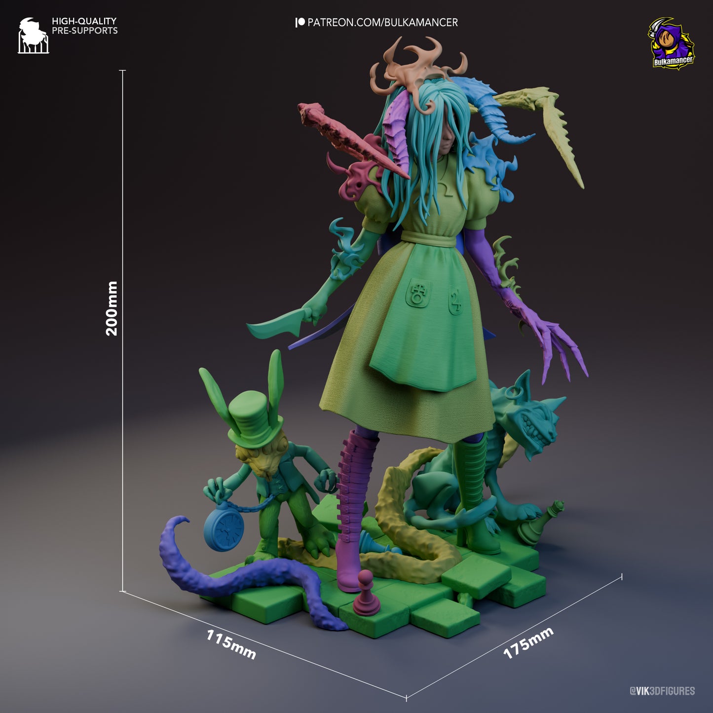 American McGee's Alice | 8-Inch Resin Model Kit | DIY Dark Wonderland Heroine