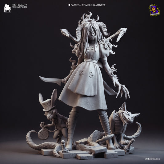 American McGee's Alice | 8-Inch Resin Model Kit | DIY Dark Wonderland Heroine