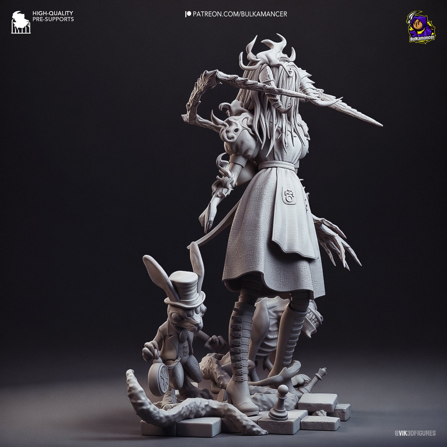 American McGee's Alice | 8-Inch Resin Model Kit | DIY Dark Wonderland Heroine