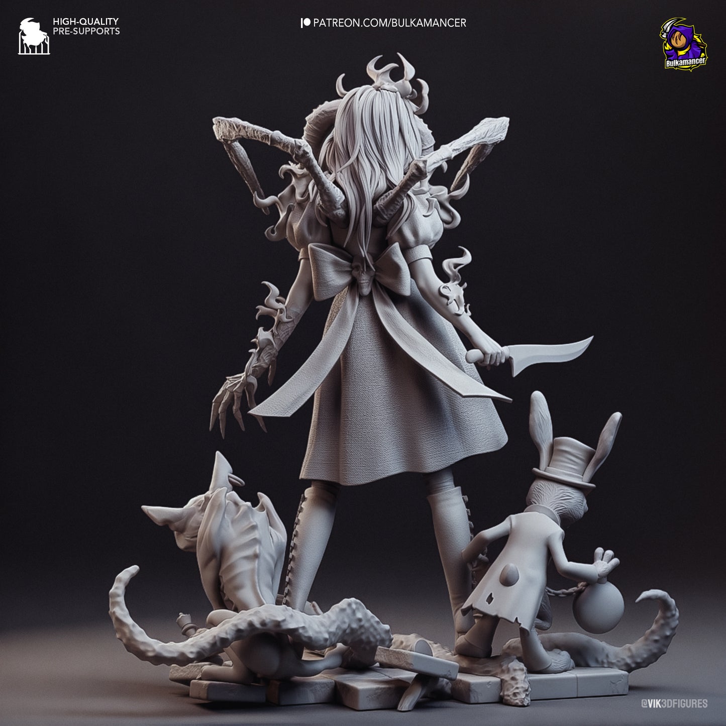 American McGee's Alice | 8-Inch Resin Model Kit | DIY Dark Wonderland Heroine