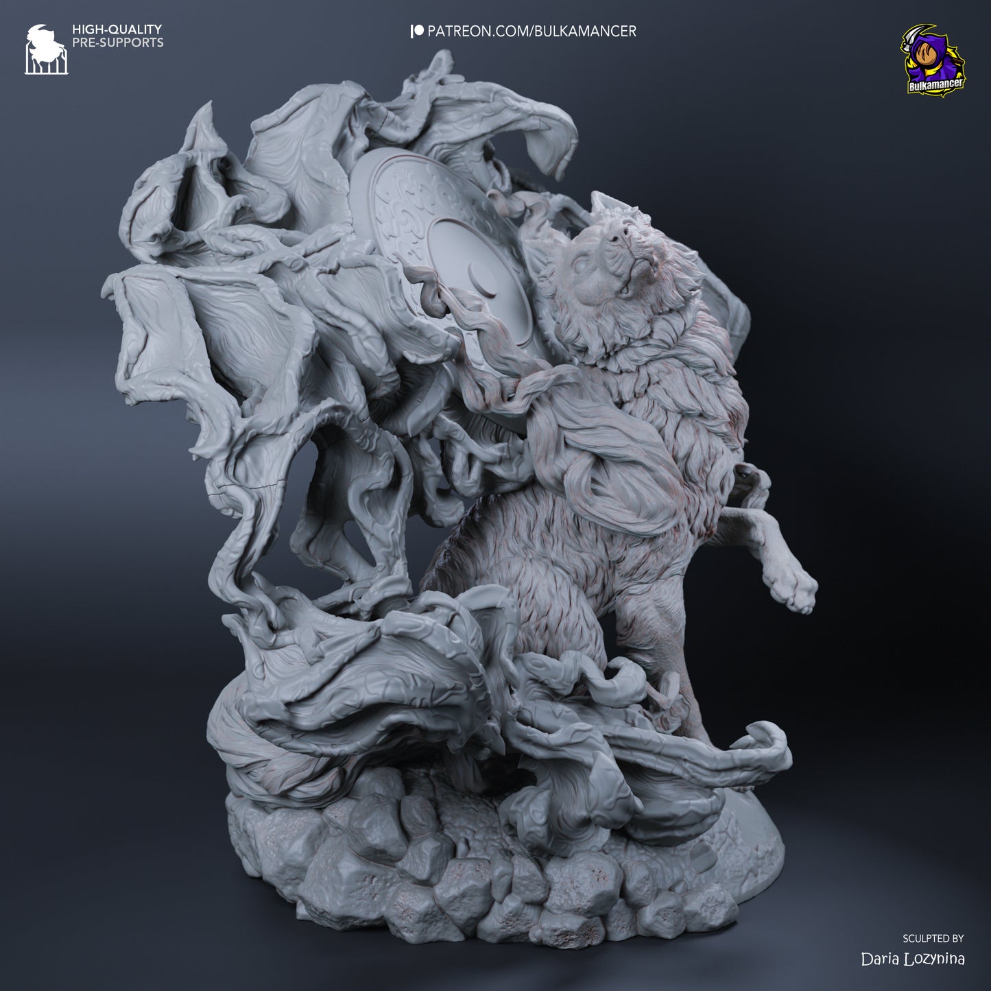 Amaterasu | 7-Inch Resin Model Kit | DIY Okami Wolf Goddess of the Sun