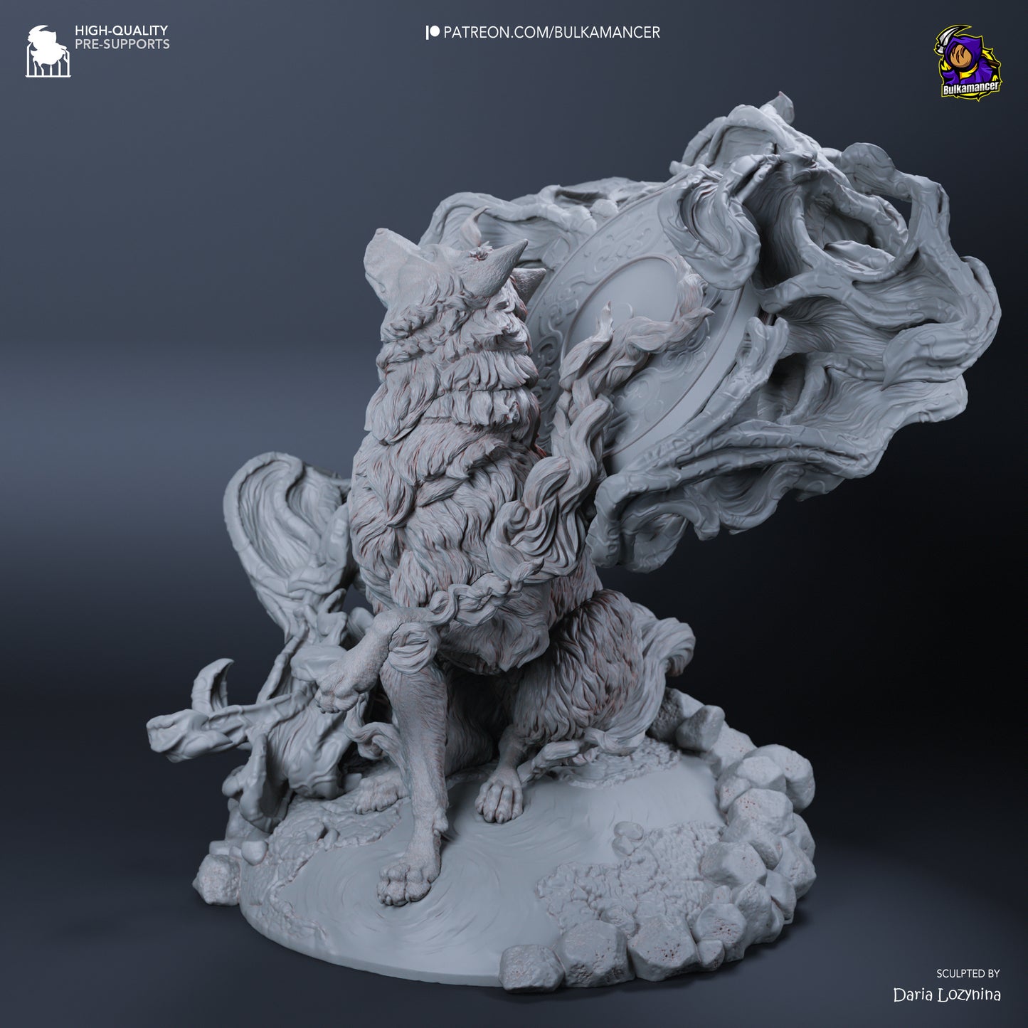 Amaterasu | 7-Inch Resin Model Kit | DIY Okami Wolf Goddess of the Sun