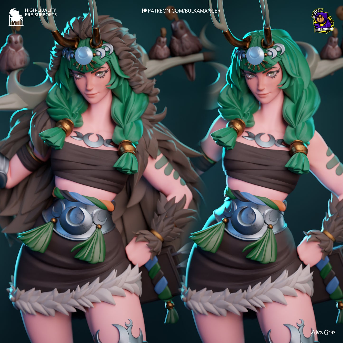 Artemis | 11-Inch Resin Model Kit | Hades Moonlit Goddess of the Hunt