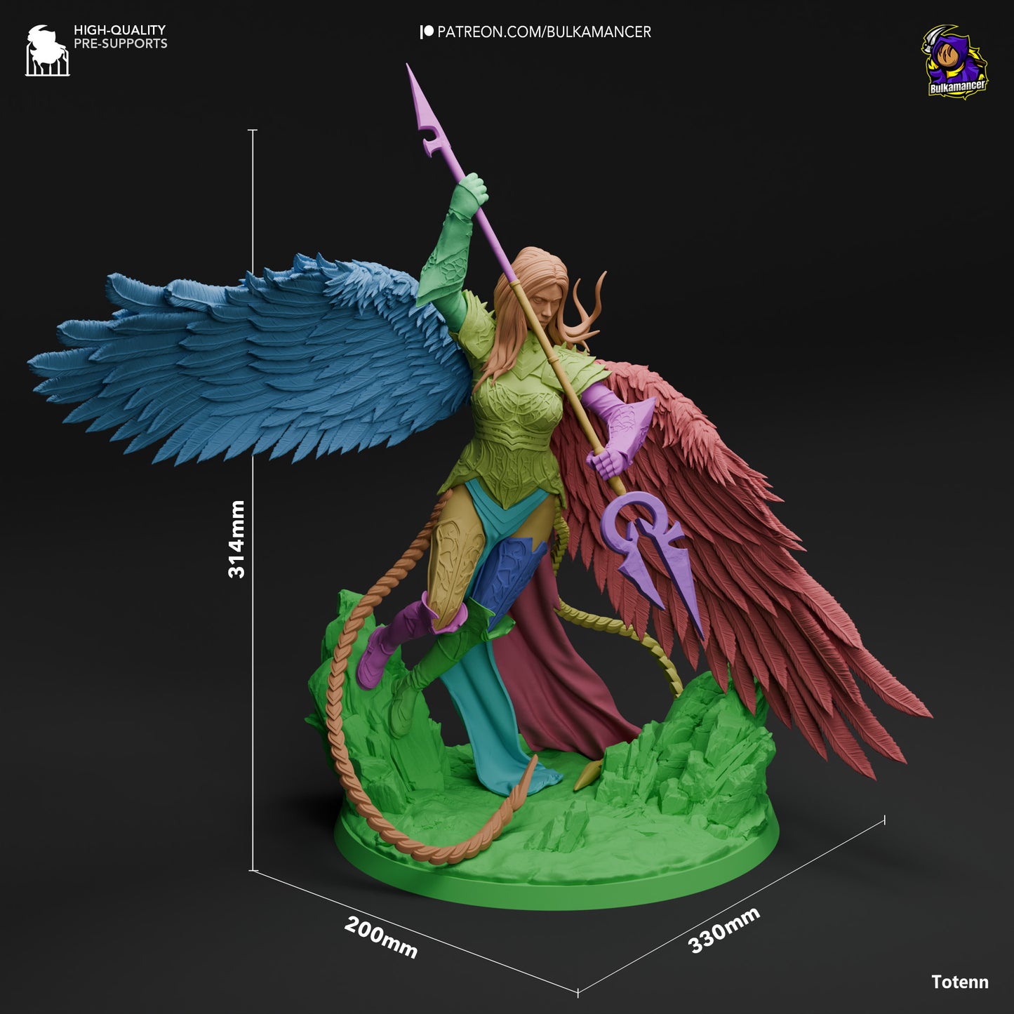Avacyn Angel of Hope | 13-Inch Resin Model Kit | Archangel Protector of Innistrad