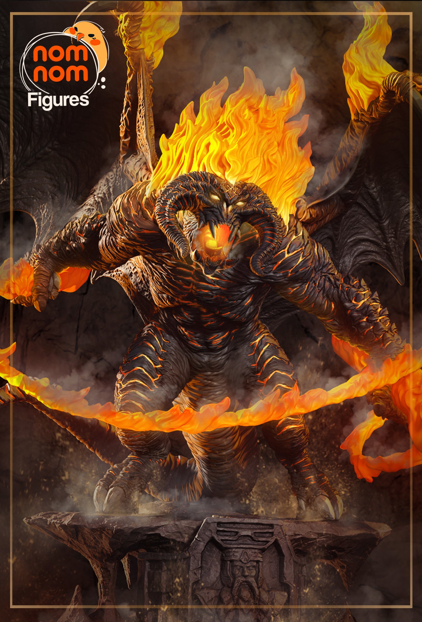Balrog | Resin Model or Bust Kit | Lord of the Rings Demon of Morgoth