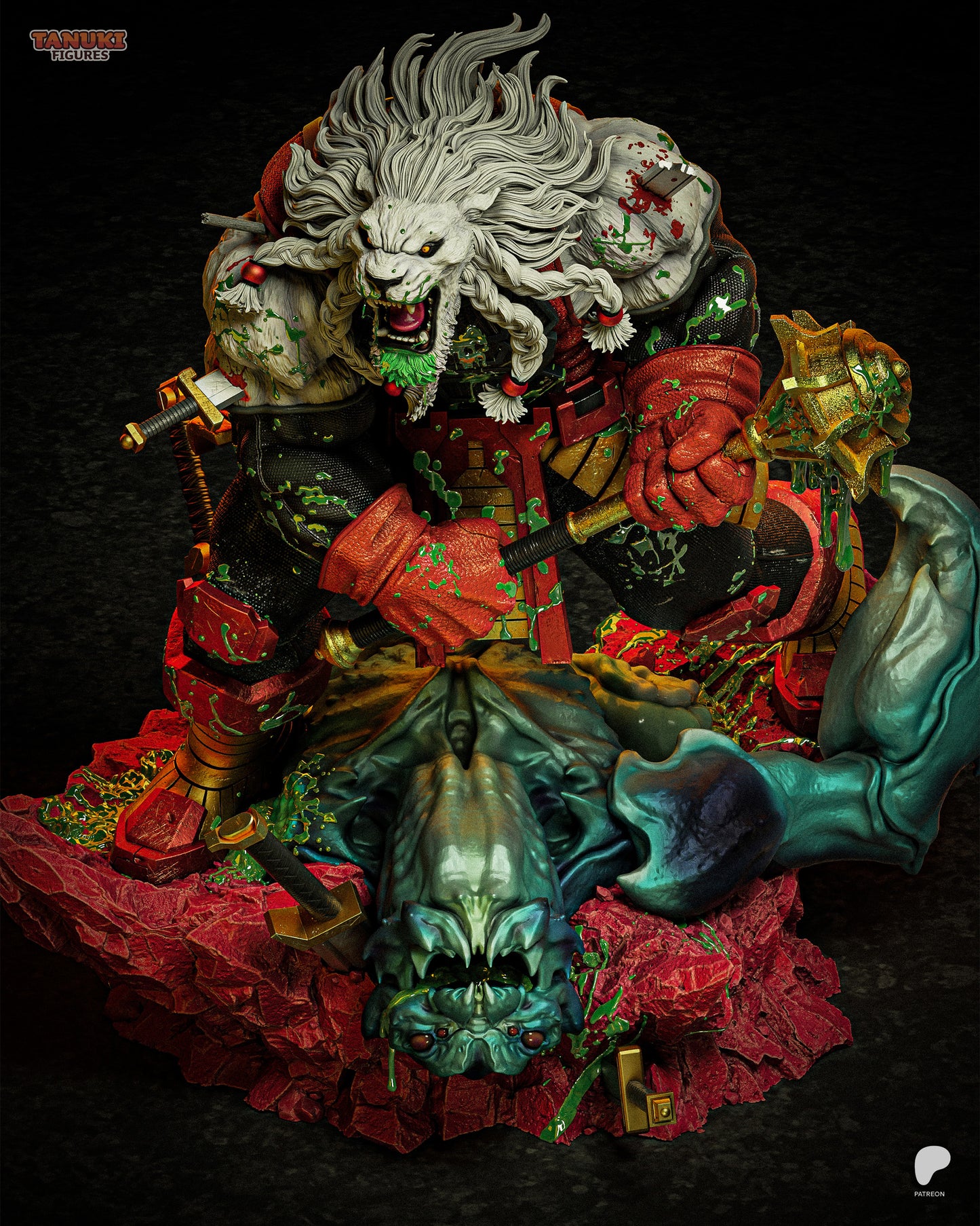 Battle Beast | Resin Model or Bust Kit | Invincible Galactic Gladiator