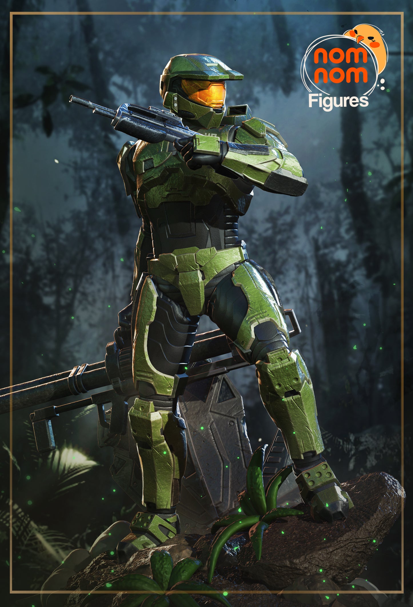 Master Chief | 3.5-Inch Resin Model Kit | DIY Halo Mjolnir Power Suit