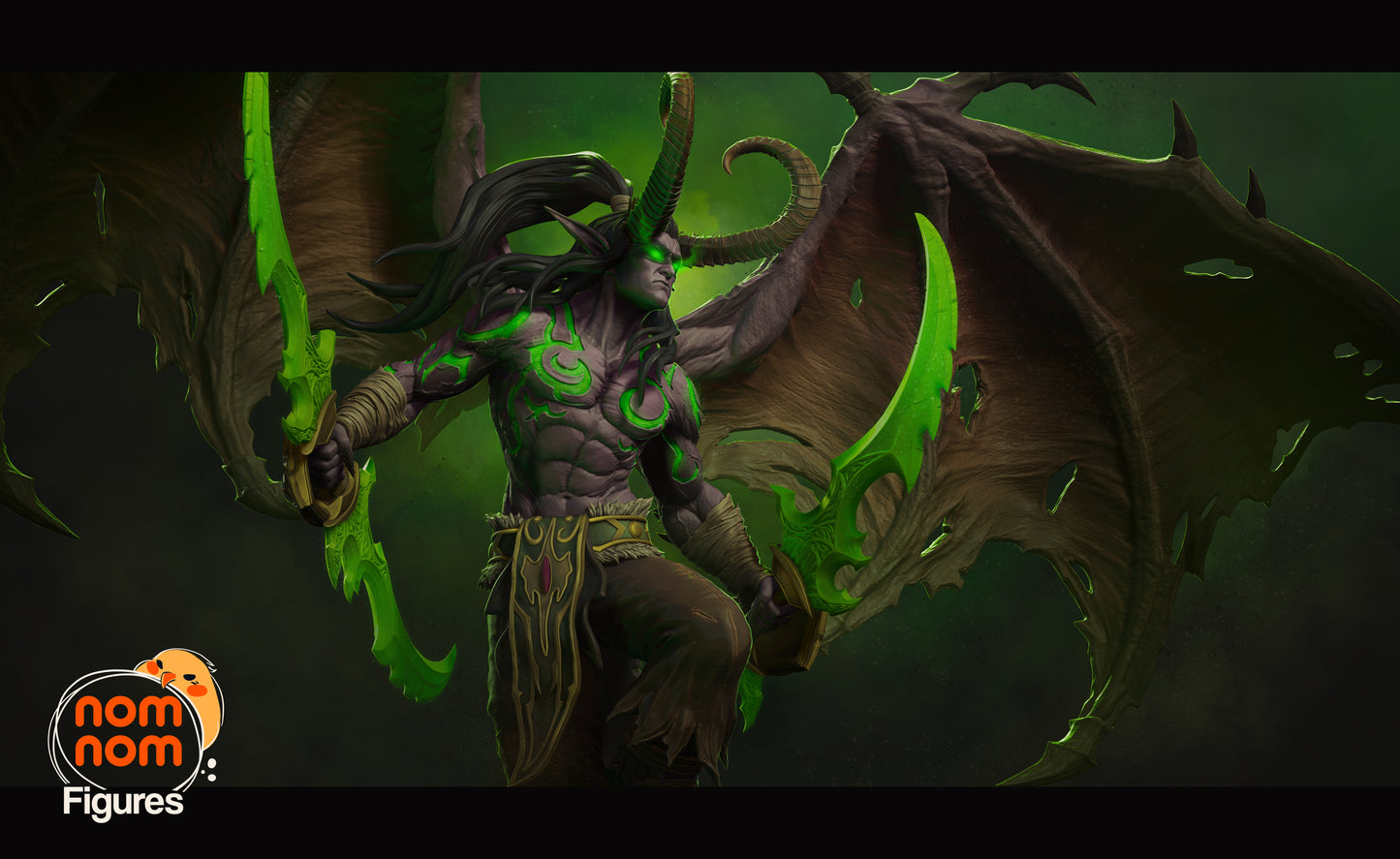 Illidan Stormrage | 11.5-Inch Resin Model Kit | World of Warcraft Demon Hunter