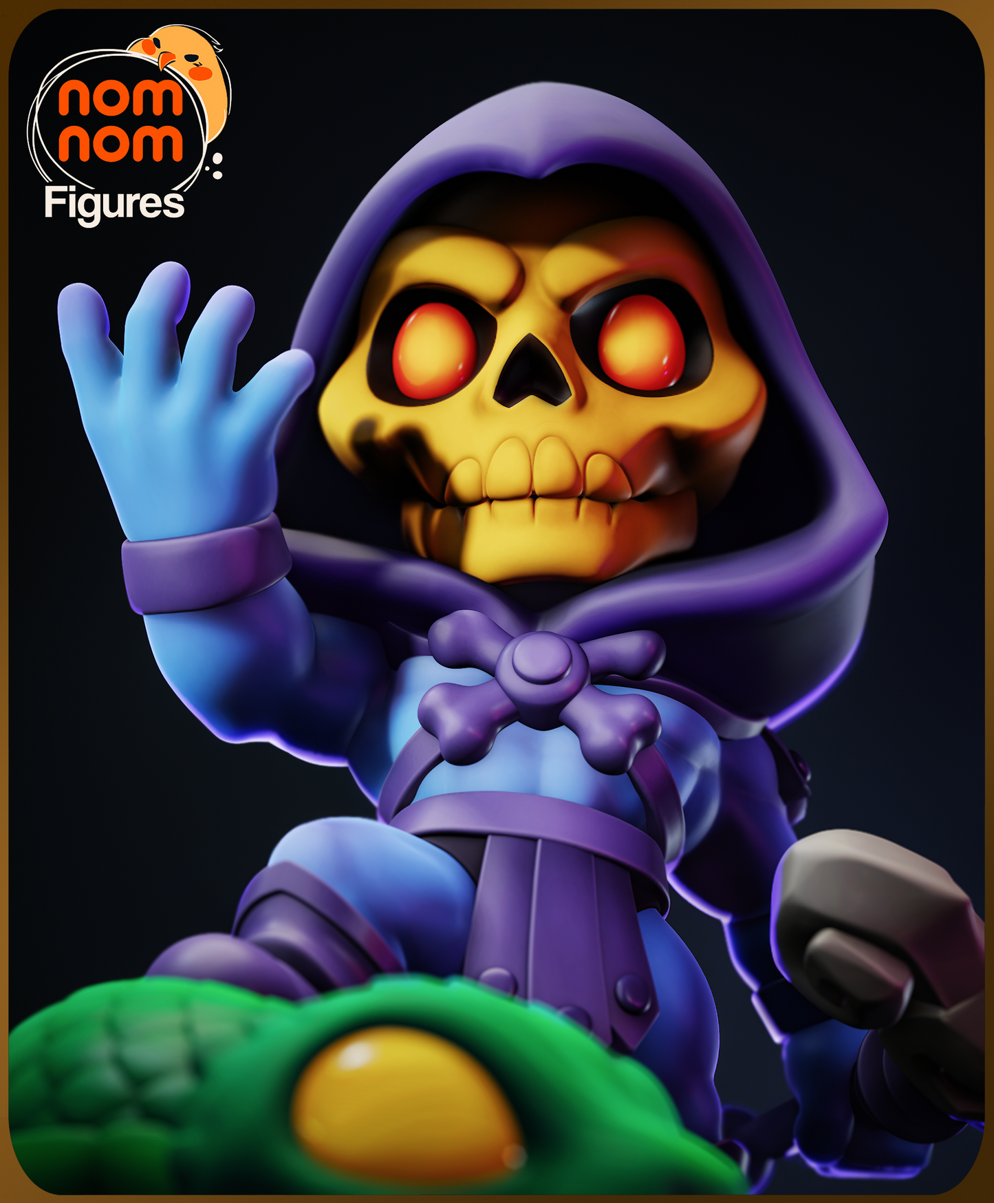Chibi Skeletor | 3-Inch Resin Model Kit | DIY Masters of the Universe Villain