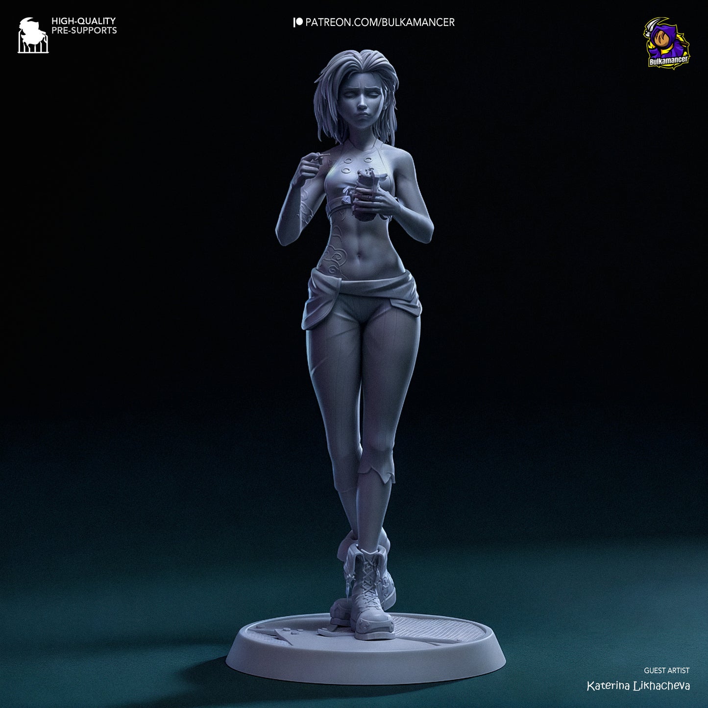 Broken Jinx | 9.5-Inch Resin Model Kit | Arcane Hextech Mayhem in Zaun