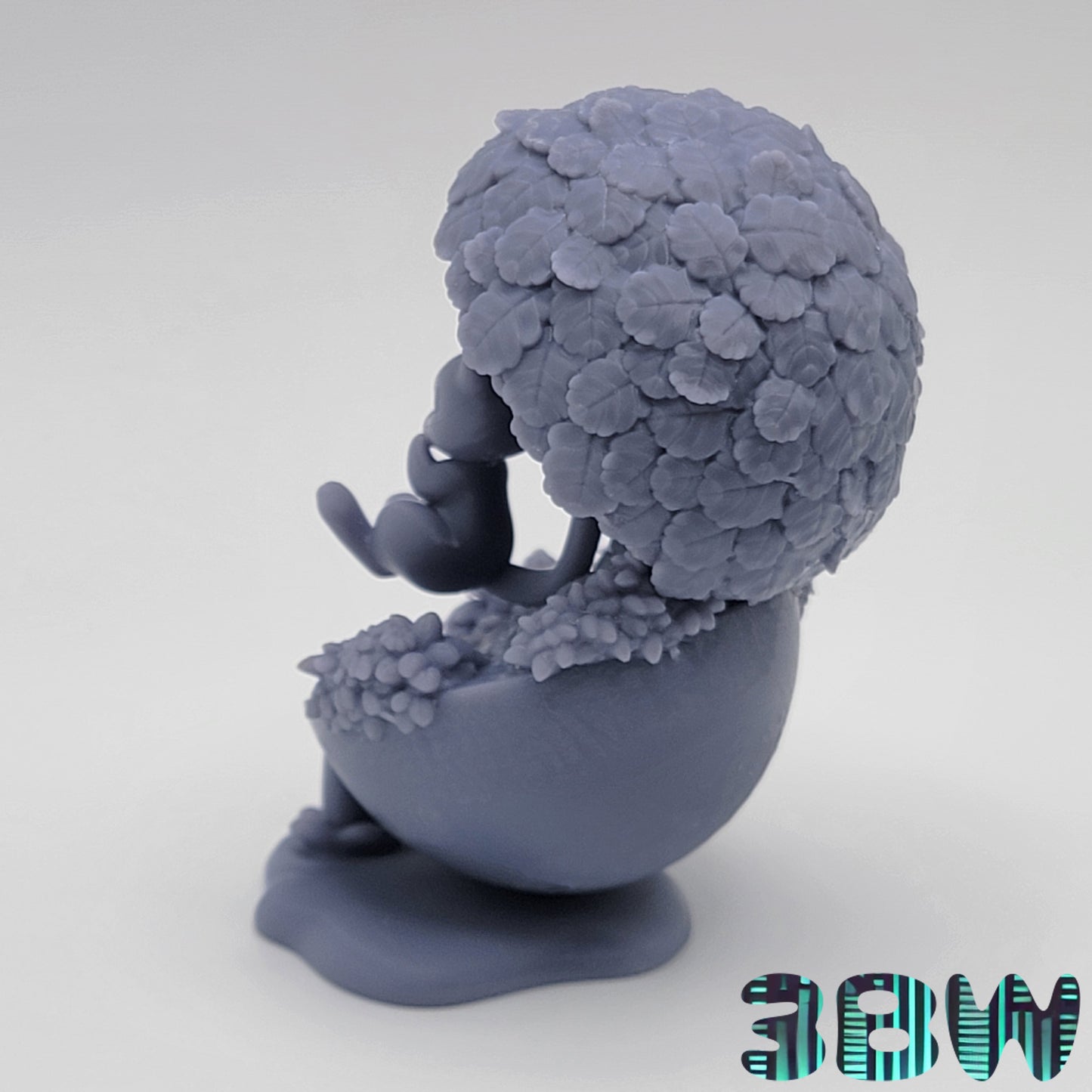 Chibi Mew | 3.5-Inch Resin Model Kit | DIY Scenic Tree and Pond Pokémon-Inspired Kit