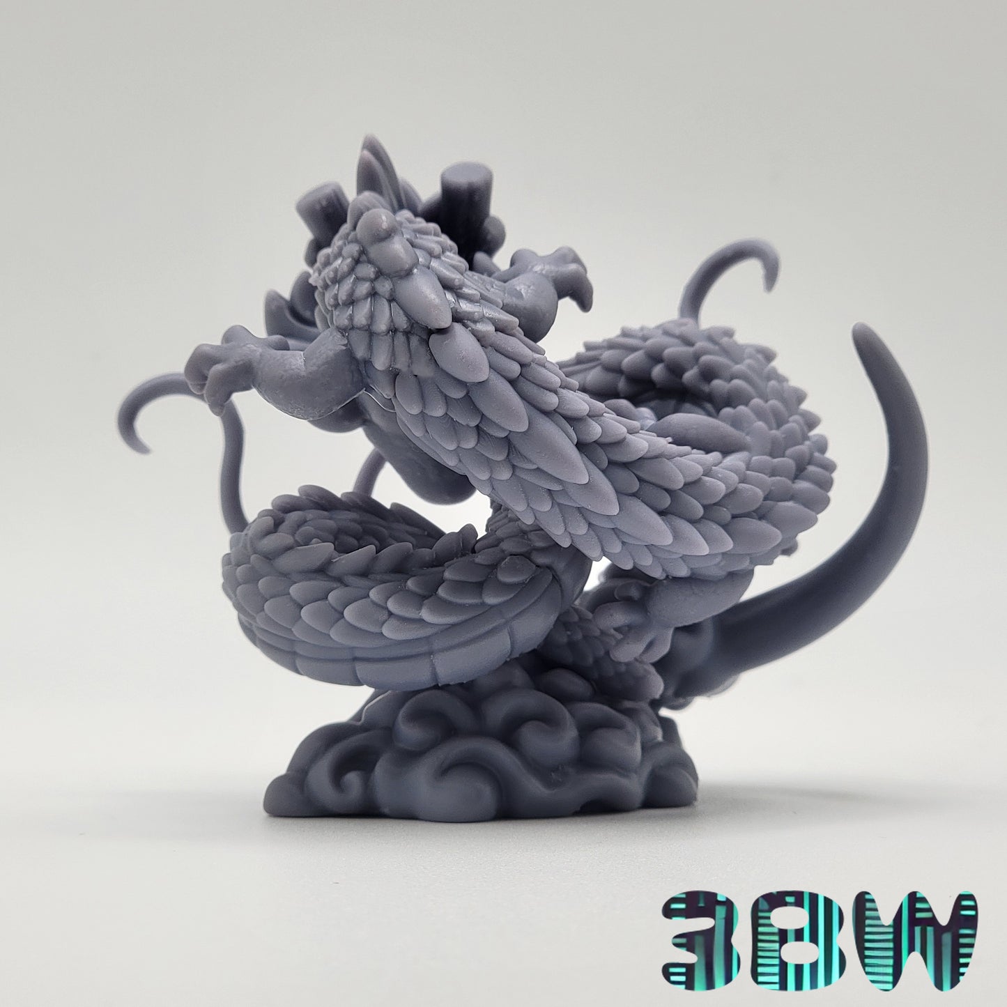 Chibi Shenron and Goku | 3-Inch Resin Model Kit | DIY Dragon Ball Z Dragon and Cloud Scene