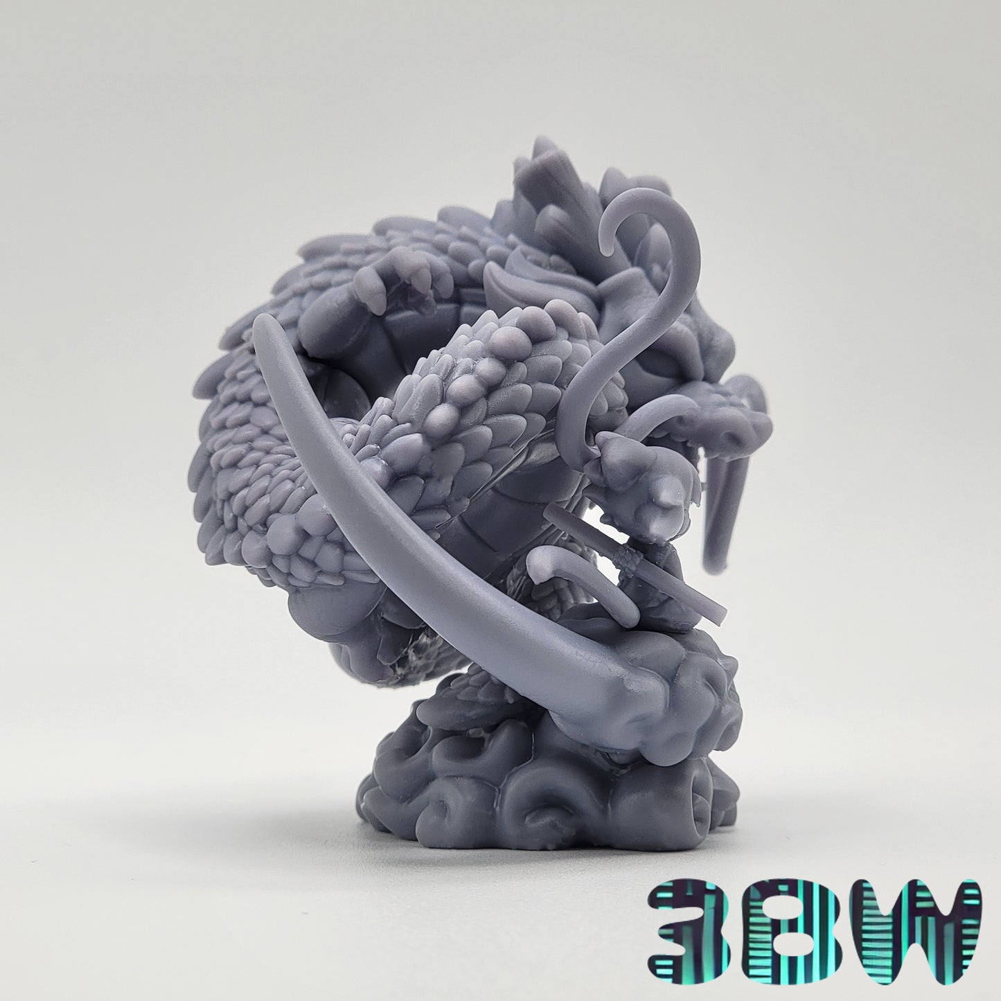 Chibi Shenron and Goku | 3-Inch Resin Model Kit | DIY Dragon Ball Z Dragon and Cloud Scene